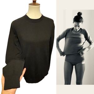 Appalatch Made in USA Soft Alpaca Crew Neck Black Sweater Medium